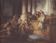 Gerbrand van den Eeckhout Christ teaching in the Synagogue at Nazareth (mk33) USA oil painting reproduction